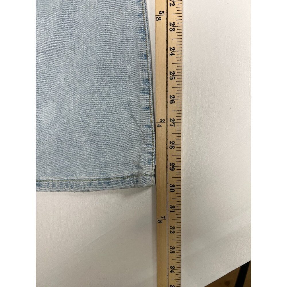 Levi's 518 Superlow Bootcut Jeans Juniors 7M Light Wash Stretch Blue Denim - Picture 9 of 10